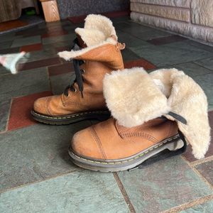 Dr. Martens tall fur lined boots